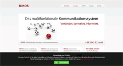 Desktop Screenshot of mikos.de