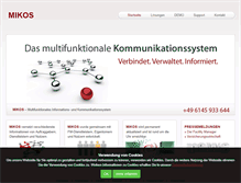 Tablet Screenshot of mikos.de