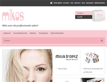 Tablet Screenshot of mikos.nl